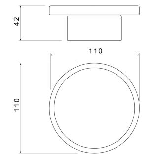 Мыльница Timo Saona 13221/03 чёрный матовый